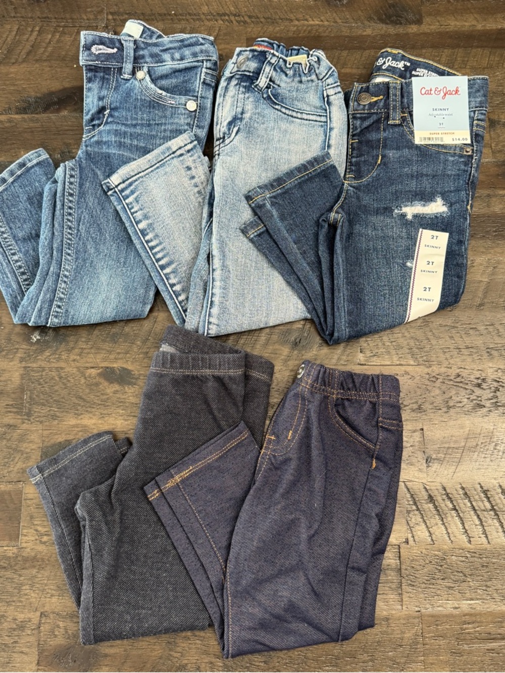 2T/24m Toddler Girl Bundle Lot - Jeans/Jeggings/Leggings - Mixed Brands